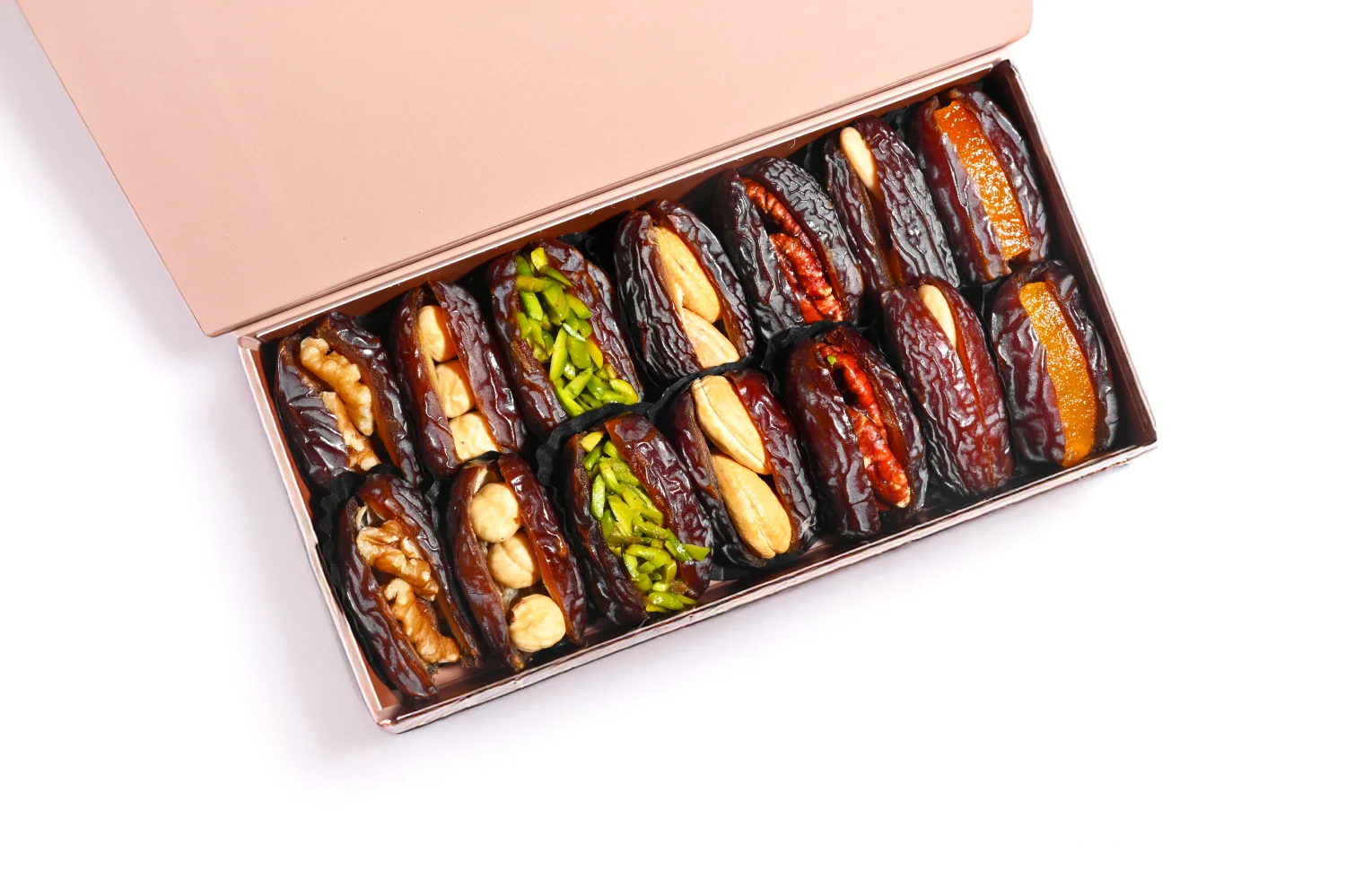 MAJDOOL DATES STFD W/NUTS MAGNET GIFT BOX SML