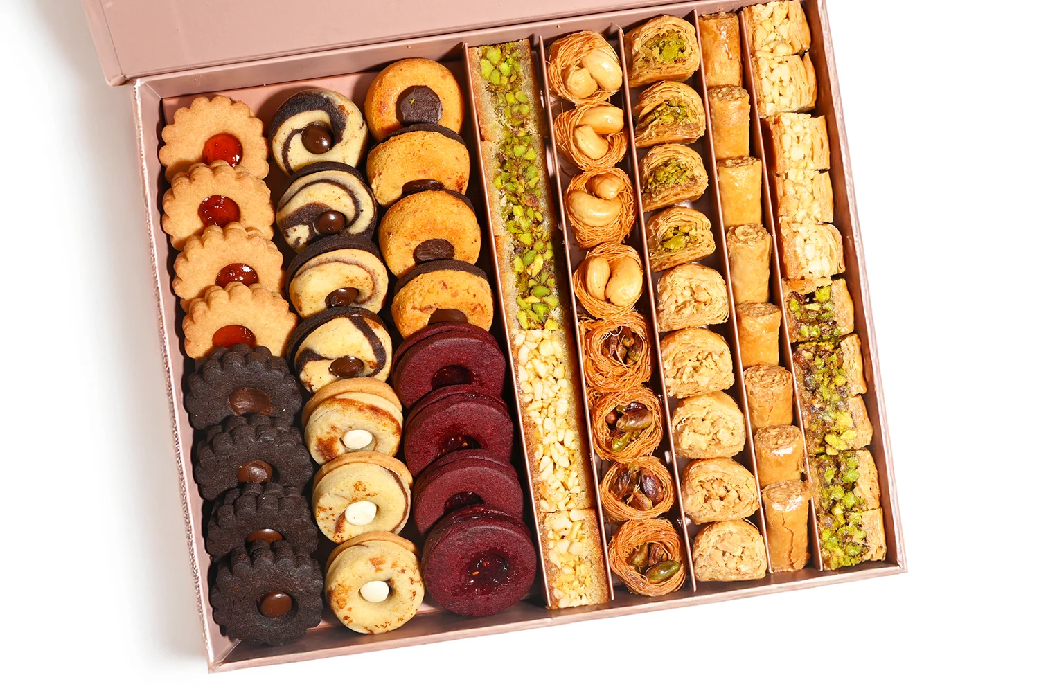 WG BAKLAWA AND PETIT FOUR MAGNET GIFT BOX LG